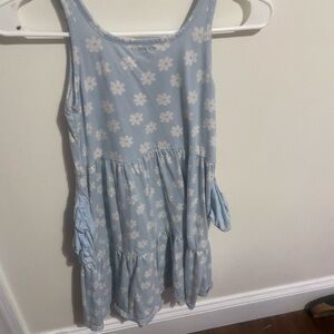 Old Navy Blue Ruffled Tiered Sundress